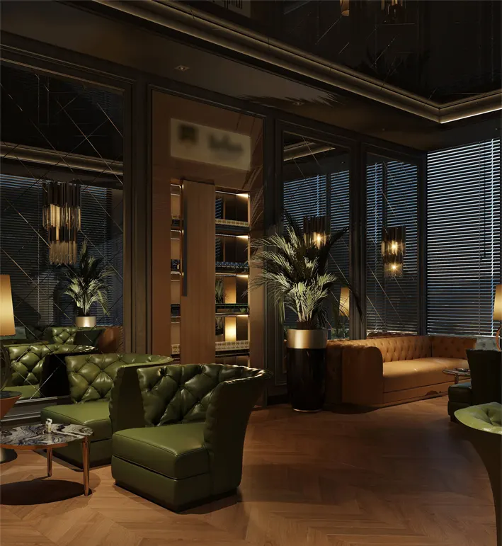 Dubai Top Best Cigar Lounge Interior Design Services